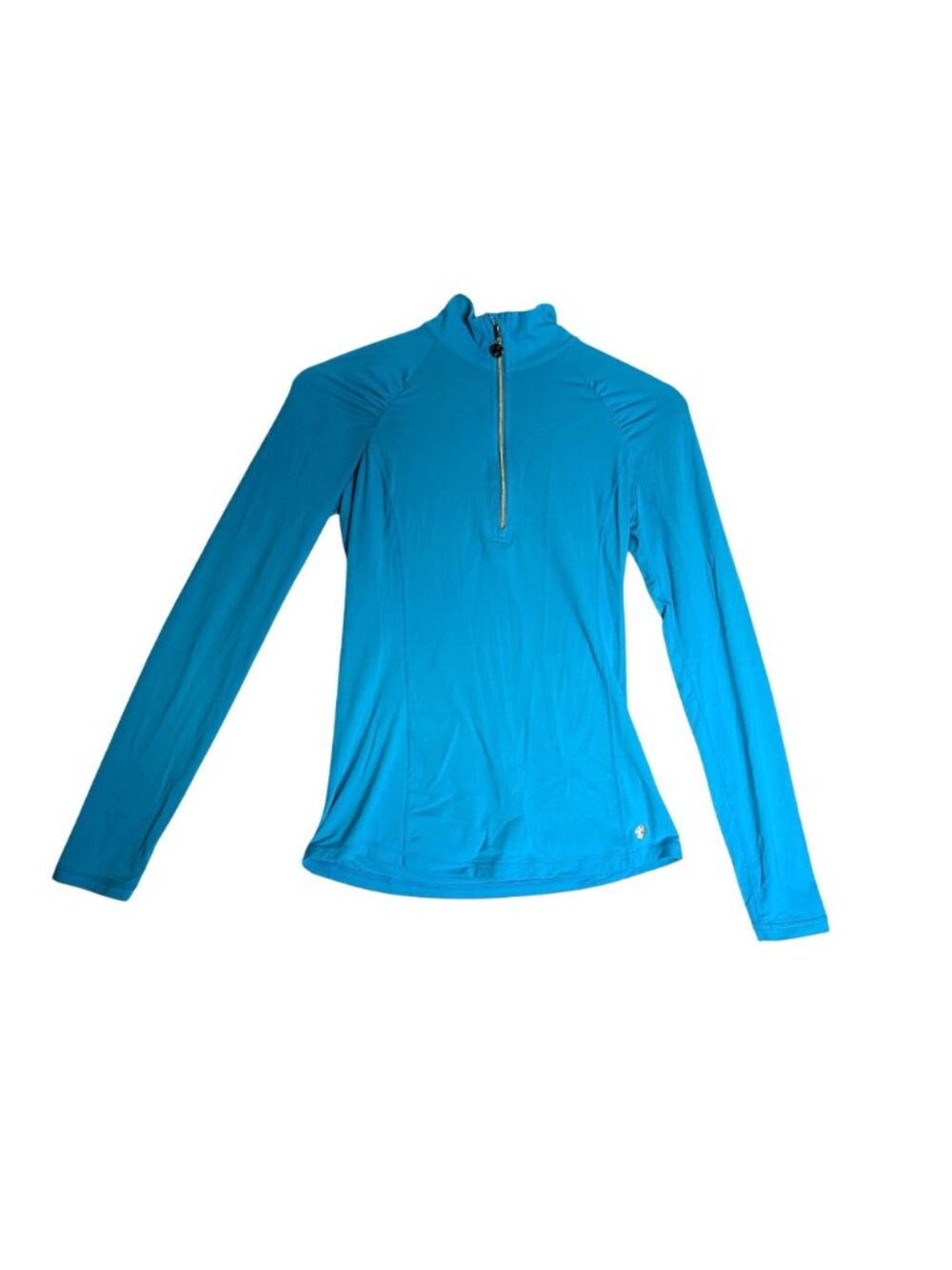 Lilly Pulitzer Justine Luxletic Pullover Lunar Blue Womens Size S 1/4 Zip Long S - Picture 2 of 13